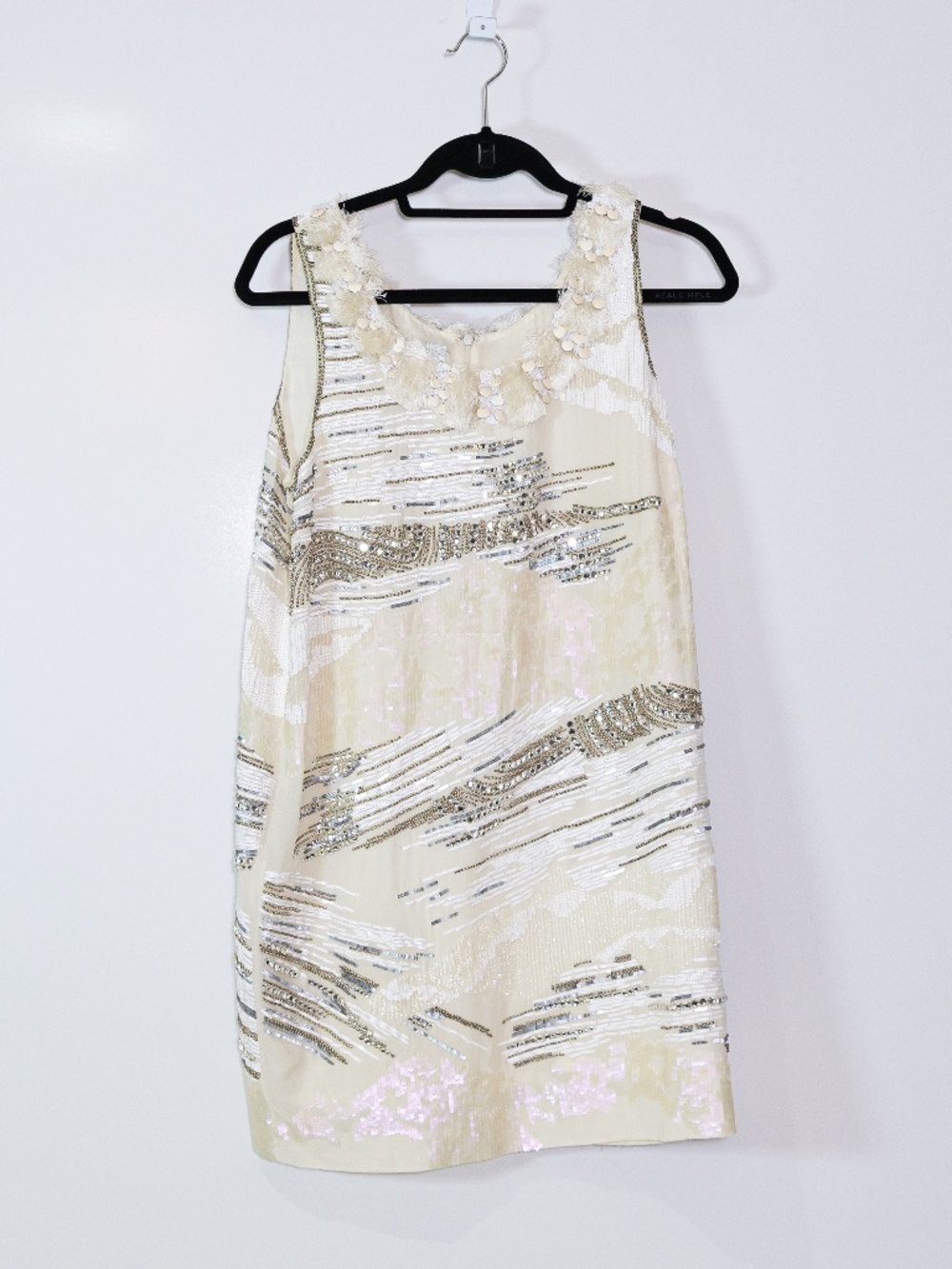 Emilio Pucci Made In Italy Silk Beaded Sequin Rhinestone Embellished Mini Dress